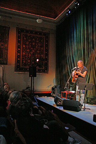 Eric Taylor performing at the Church House